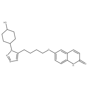 2(1H)-Quinolinone, 6-(4-(1-(trans-4-hydroxycyclohexyl)-1H-tetrazol-5-yl)butoxy)-结构式