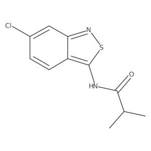 N-(6-Chloro-2,1-benzisothiazol-3-yl)-2-methylpropanamide结构式
