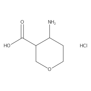 (3R,4R)-4-aminooxane-3-carboxylic acid hydrochloride结构式