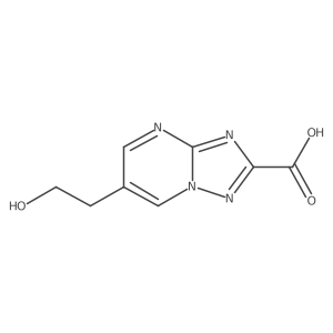 6-(2-Hydroxyethyl)-[1,2,4]triazolo[1,5-a]pyrimidine-2-carboxylic acid结构式