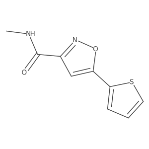 N-Methyl-5-(thiophen-2-yl)isoxazole-3-carboxamide Structure