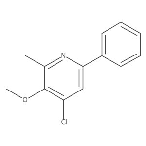 4-Chloro-3-methoxy-2-methyl-6-phenylpyridine Structure