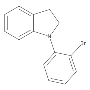 1-(2-Bromophenyl)-2,3-dihydro-1H-indole Structure