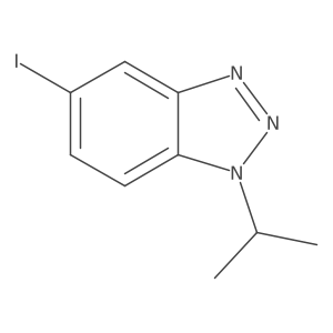 5-iodo-1-(propan-2-yl)-1H-1,2,3-benzotriazole结构式