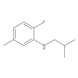 2-fluoro-5-methyl-N-(2-methylpropyl)aniline Structure