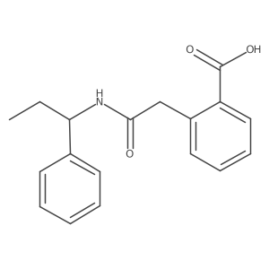 2-[((S)-1-phenyl-propylcarbamoyl)-methyl]benzoic acid结构式