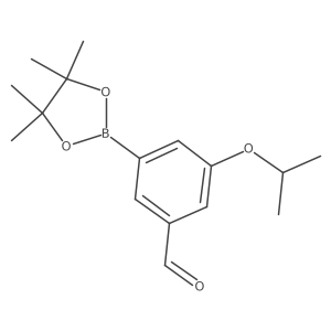 3-Isopropoxy-5-(4,4,5,5-tetramethyl-1,3,2-dioxaborolan-2-yl)benzaldehyde结构式