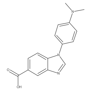 1-[4-(dimethylamino)phenyl]-1H-benzimidazole-5-carboxylic acid Structure