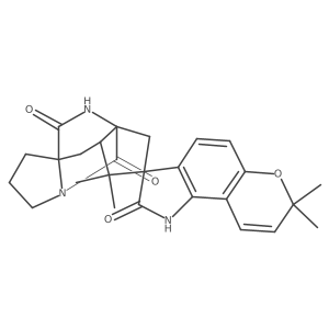 (3R,7'R,9'S)-7,7,10',10'-tetramethylspiro[1H-pyrano[2,3-g]indole-3,11'-3,13-diazatetracyclo[5.5.2.01,9.03,7]tetradecane]-2,2',14'-trione结构式