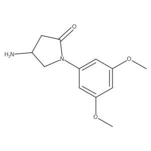 4-Amino-1-(3,5-dimethoxyphenyl)pyrrolidin-2-one Structure
