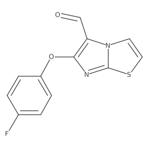 6-(4-Fluorophenoxy)imidazo[2,1-b][1,3]thiazole-5-carbaldehyde Structure