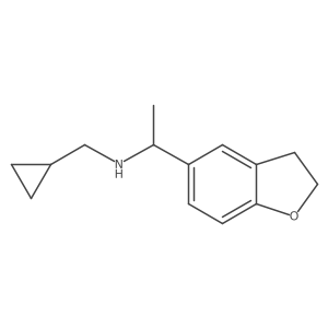 (Cyclopropylmethyl)[1-(2,3-dihydro-1-benzofuran-5-yl)ethyl]amine结构式