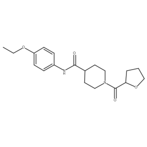N-(4-Ethoxyphenyl)-1-[(tetrahydro-2-furanyl)carbonyl]-4-piperidinecarboxamide结构式