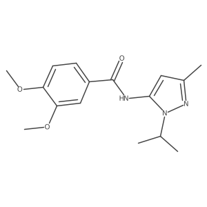 N-(1-isopropyl-3-methyl-1H-pyrazol-5-yl)-3,4-dimethoxybenzamide Structure