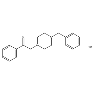 2-(4-Benzylpiperazin-1-yl)-1-phenylethanone;hydrobromide结构式