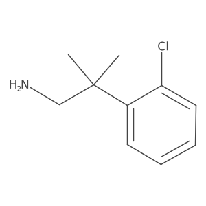 2-(2-Chlorophenyl)-2-methylpropan-1-amine Structure