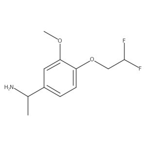 1-[4-(2,2-Difluoroethoxy)-3-methoxyphenyl]ethanamine Structure