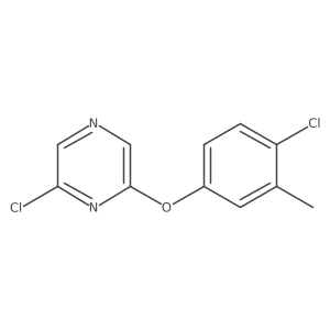 2-Chloro-6-(4-chloro-3-methylphenoxy)pyrazine Structure