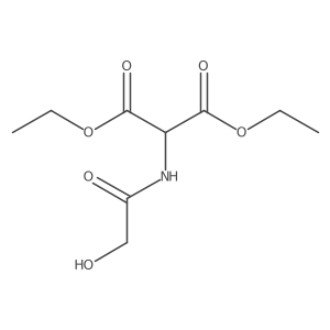 Diethyl 2-[(hydroxyacetyl)amino]malonate结构式