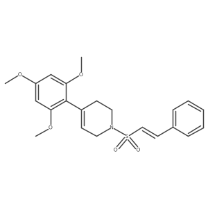 1-[(E)-2-phenylethenyl]sulfonyl-4-(2,4,6-trimethoxyphenyl)-3,6-dihydro-2H-pyridine Structure