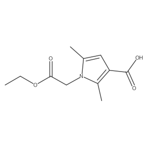 1-(2-ethoxy-2-oxoethyl)-2,5-dimethyl-1H-pyrrole-3-carboxylic acid Structure