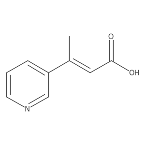 3-(Pyridin-3-yl)but-2-enoic acid Structure