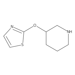 3-(1,3-Thiazol-2-yloxy)piperidine Structure