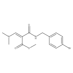 Methyl 2-{[(4-bromobenzyl)amino]carbonyl}-3-(dimethylamino)acrylate结构式