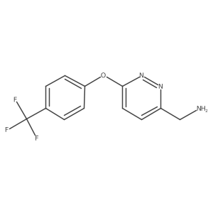 6-[4-(Trifluoromethyl)phenoxy]-3-pyridazinemethanamine结构式