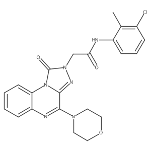 N-(3-chloro-2-methylphenyl)-2-(4-morpholino-1-oxo-[1,2,4]triazolo[4,3-a]quinoxalin-2(1H)-yl)acetamide Structure