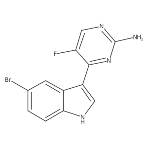4-(5-bromo-1H-indol-3-yl)-5-fluoropyrimidin-2-amine Structure