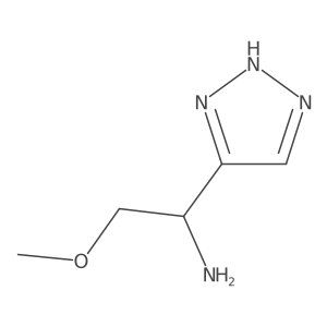 2-Methoxy-1-(1H-1,2,3-triazol-4-yl)ethan-1-amine结构式