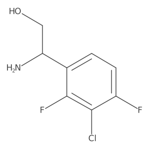 (2S)-2-Amino-2-(3-chloro-2,4-difluorophenyl)ethan-1-OL结构式