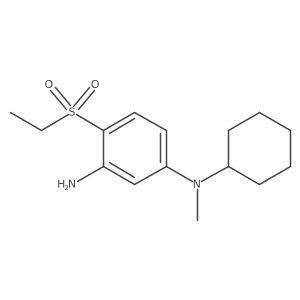 N1-Cyclohexyl-4-(ethylsulfonyl)-N1-methyl-1,3-benzenediamine结构式