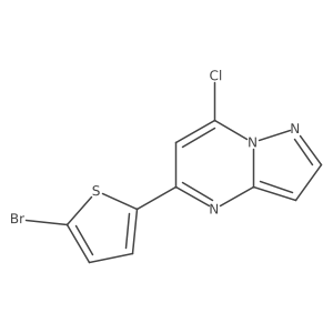 5-(5-Bromothiophen-2-yl)-7-chloropyrazolo[1,5-a]pyrimidine Structure