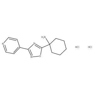 [1-(3-Pyridin-4-yl-1,2,4-oxadiazol-5-yl)cyclohexyl]amine dihydrochloride Structure