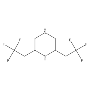 (2R,6S)-2,6-Bis(2,2,2-trifluoroethyl)piperazine Structure
