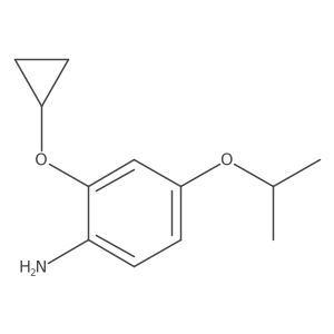 2-Cyclopropoxy-4-isopropoxyaniline结构式