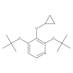 2,4-DI-Tert-butoxy-3-cyclopropoxypyridine结构式