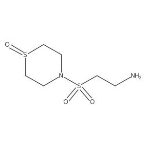 4-((2-Aminoethyl)sulfonyl)thiomorpholine 1-oxide结构式