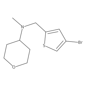 N-[(4-bromothiophen-2-yl)methyl]-N-methyloxan-4-amine Structure