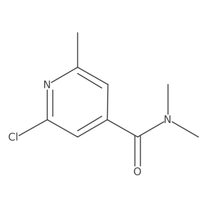 2-Chloro-6,N,N-trimethyl-isonicotinamide结构式