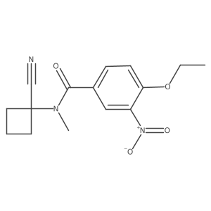 N-(1-cyanocyclobutyl)-4-ethoxy-N-methyl-3-nitrobenzamide Structure