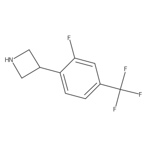 3-[2-Fluoro-4-(trifluoromethyl)phenyl]azetidine Structure