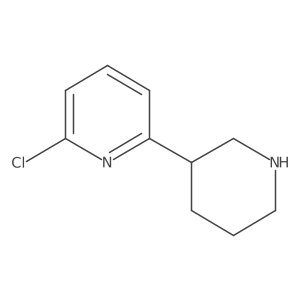 2-Chloro-6-(piperidin-3-yl)pyridine结构式