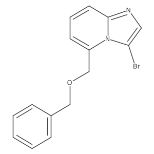 Imidazo[1,2-a]pyridine,3-bromo-5-[(phenylmethoxy)methyl]-结构式