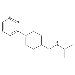 (Propan-2-yl)({[1-(pyridazin-3-yl)piperidin-4-yl]methyl})amine Structure