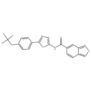 N-(5-(4-(trifluoromethoxy)phenyl)-1,3,4-oxadiazol-2-yl)benzo[c][1,2,5]thiadiazole-5-carboxamide Structure