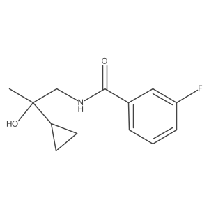 N-(2-cyclopropyl-2-hydroxypropyl)-3-fluorobenzamide Structure