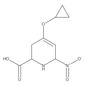 4-Cyclopropoxy-6-nitro-1,2,3,6-tetrahydropyridine-2-carboxylic acid Structure